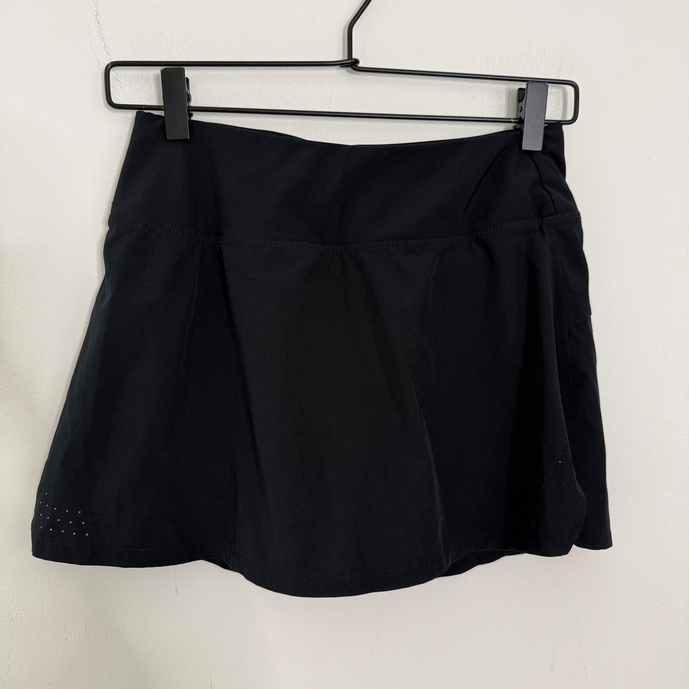 ASICS Womens Black Athletic Tennis Skirt Shorts Skort Running Workout XS